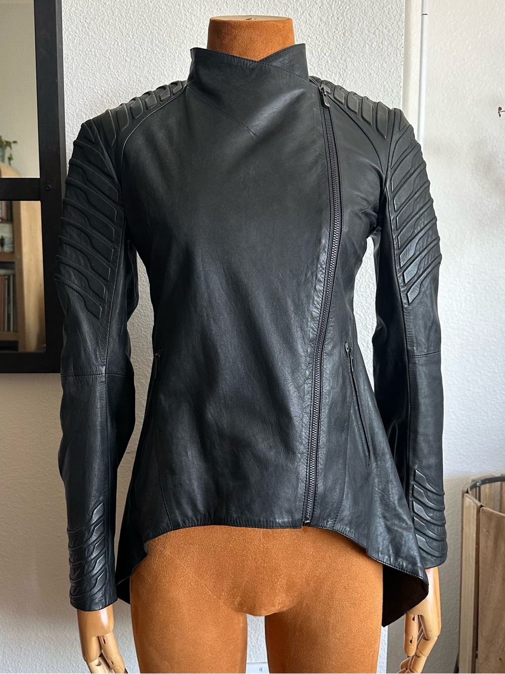SKINGRAFT Tailcoat Leather Jacket